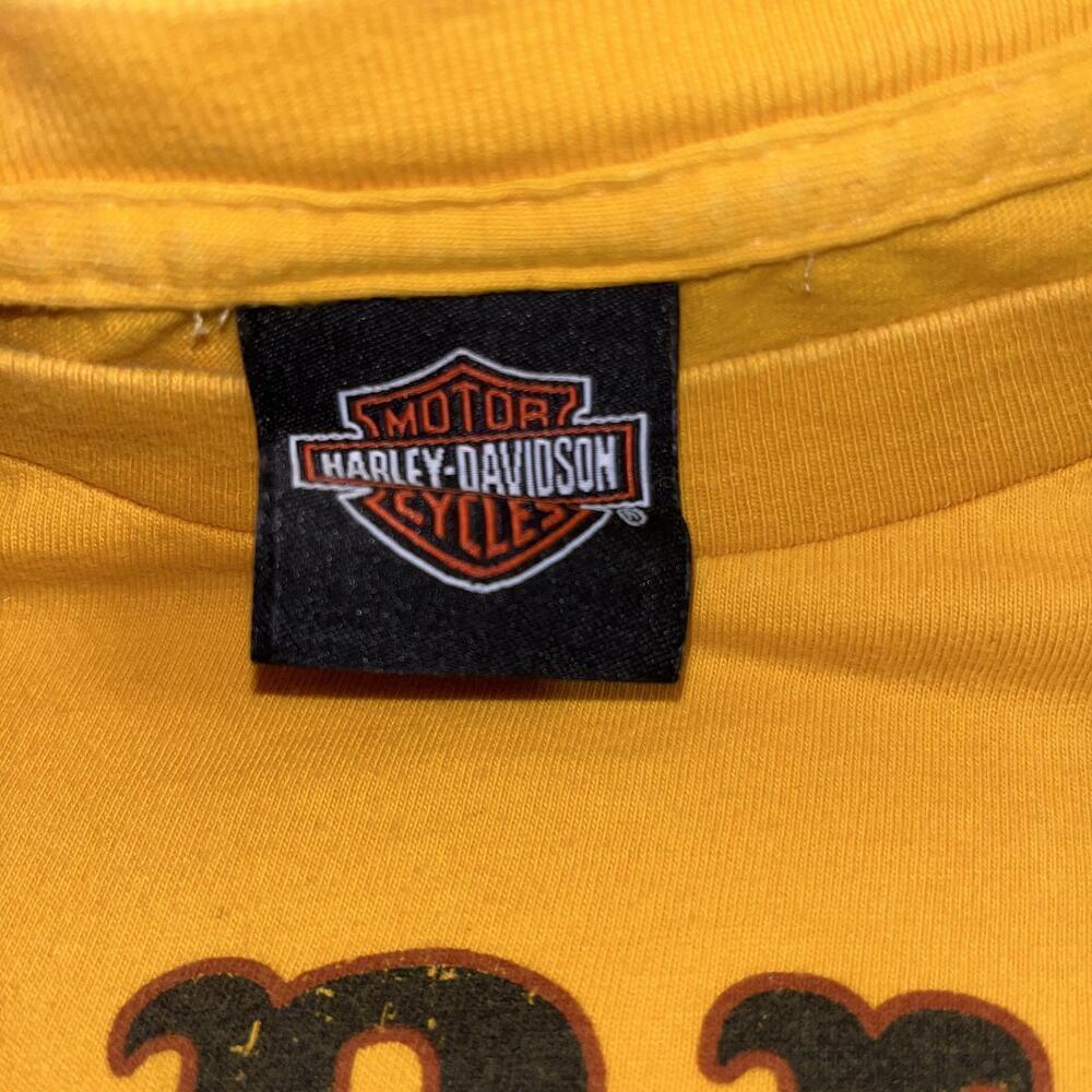 Vintage Harley-Davidson Men’s L Sauk Prairie “Live Free ride free” Yellow TShirt - Picture 3 of 7